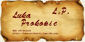 Luka Prokopić vizit kartica